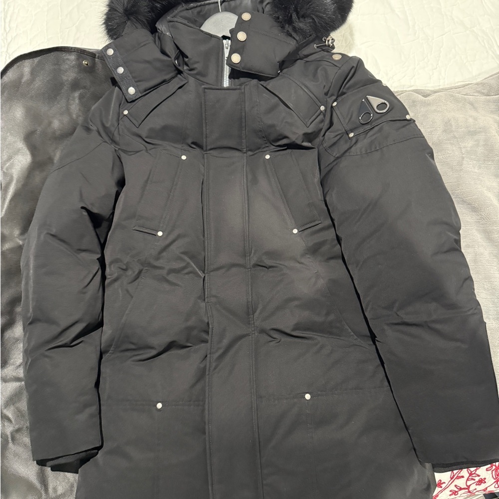 Moose Knuckles Black Firebag Parka Coat